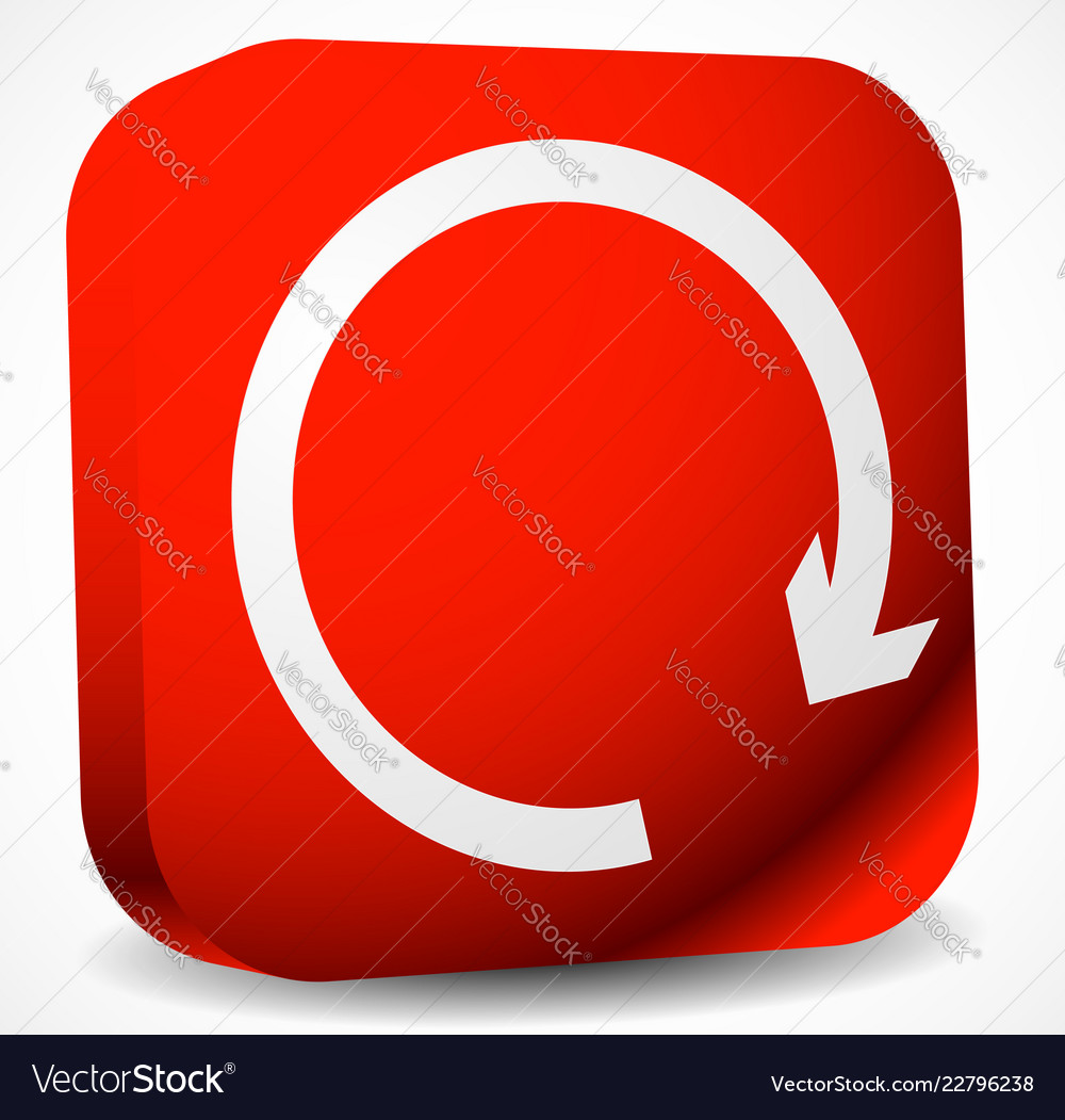 Kreisschlaufe Erfrischungszyklus im Uhrzeigersinn rechts vector image Kreisschlaufe Erfrischungszyklus im Uhrzeigersinn rechts