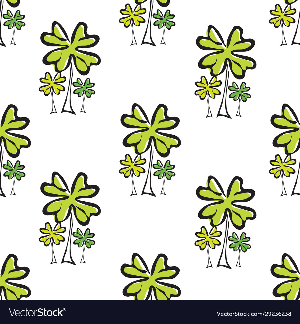 Clover seamless pattern