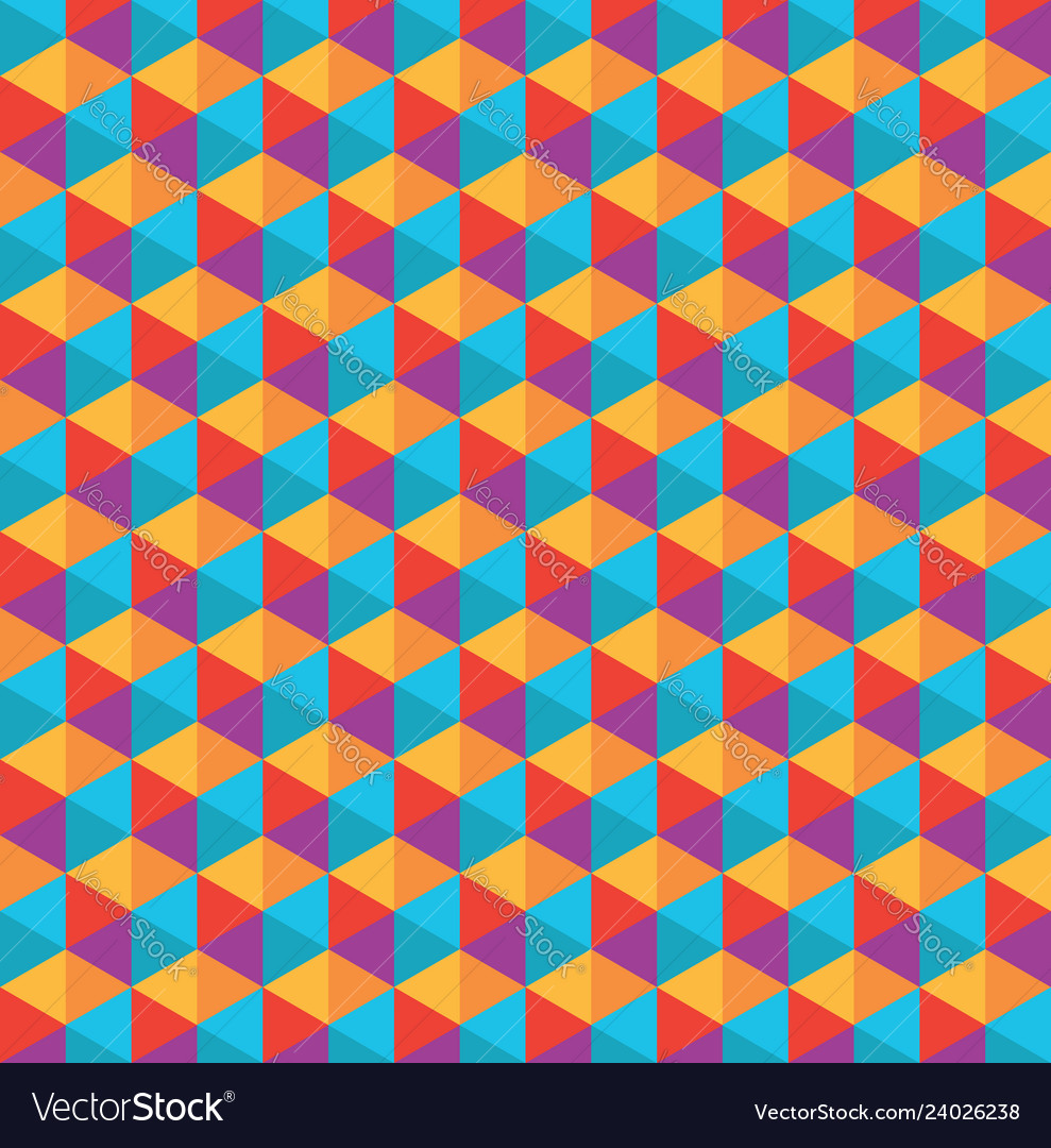 Color polygon pattern Royalty Free Vector Image