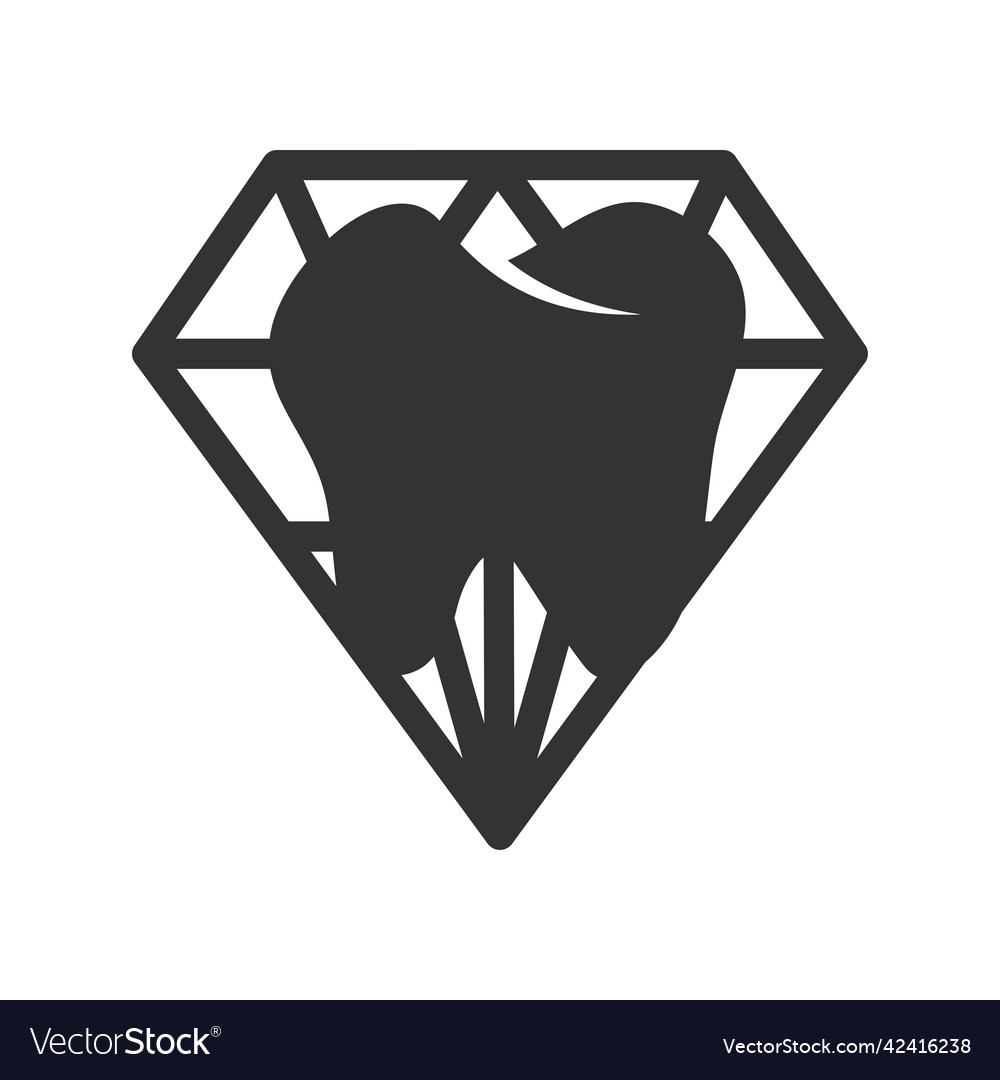 Diamond dental logo icon brand identity