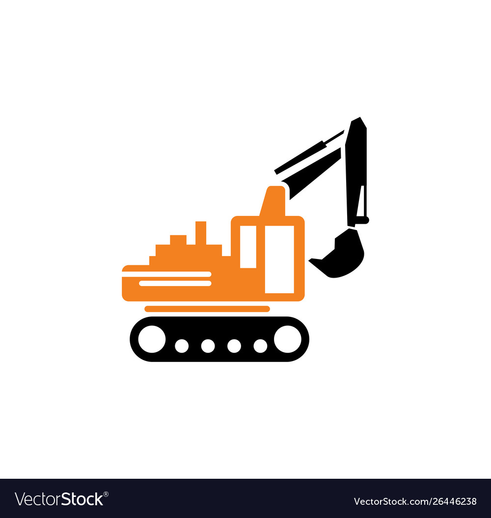 Heavy vehicle related icon on background