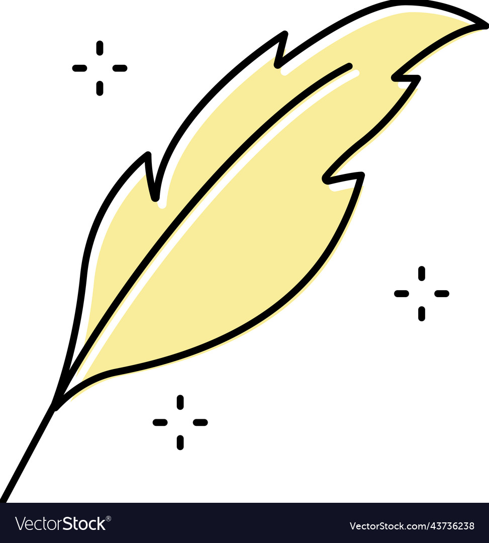 Lightweight feather soft fluffy color icon
