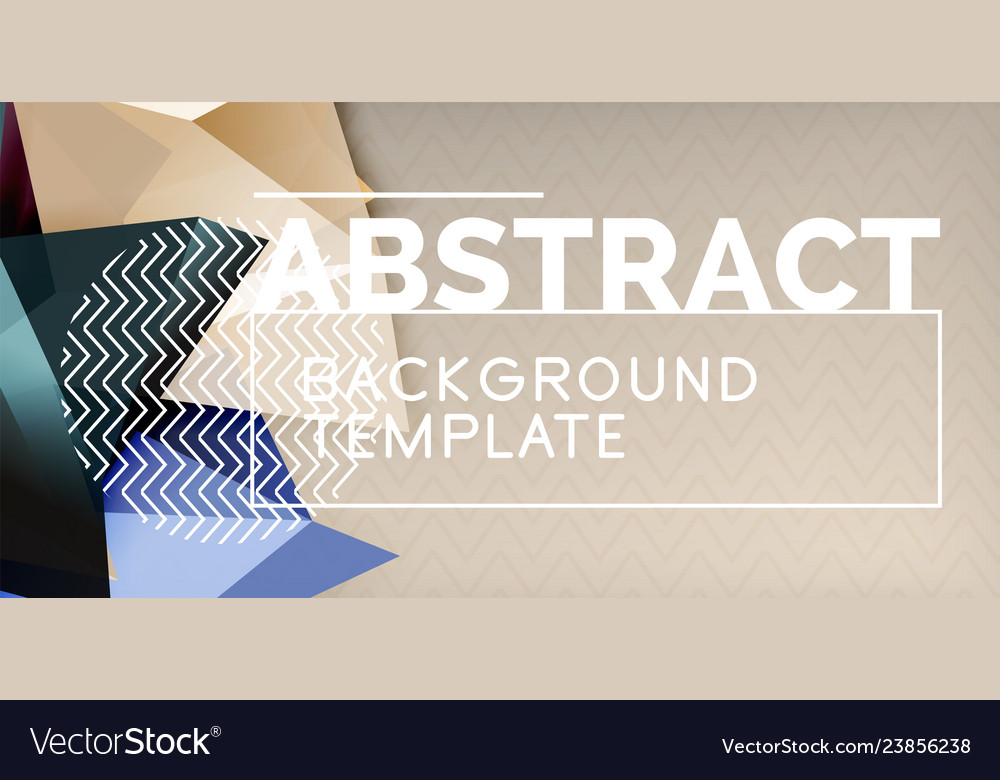 Low poly design 3d triangular shape background Vector Image Low poly design 3d triangular shape background
