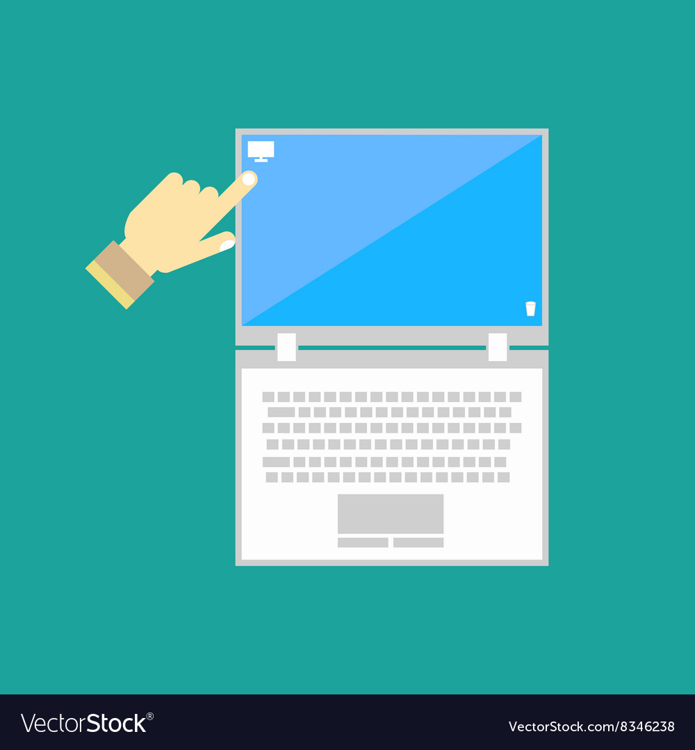 Notebook computer icon