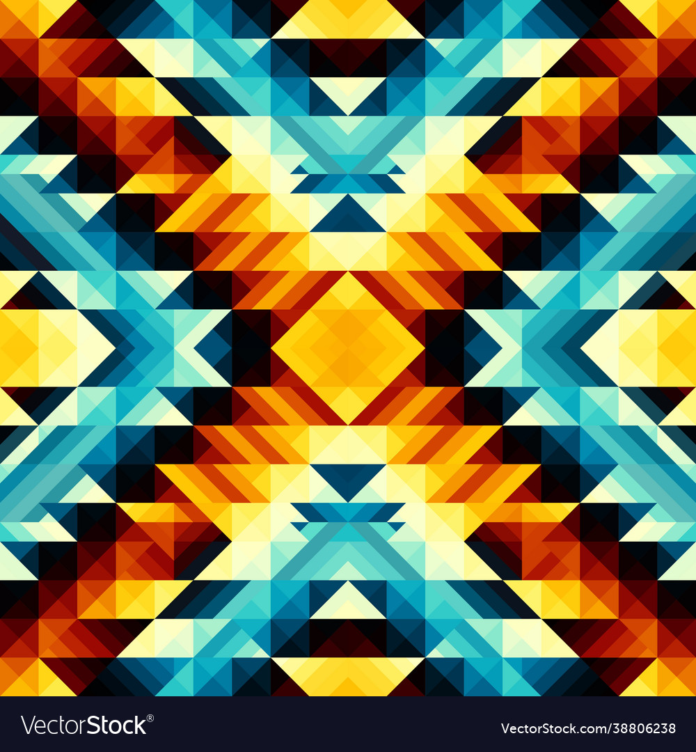 Seamless pattern background a triangles Vector Image Seamless pattern background a triangles