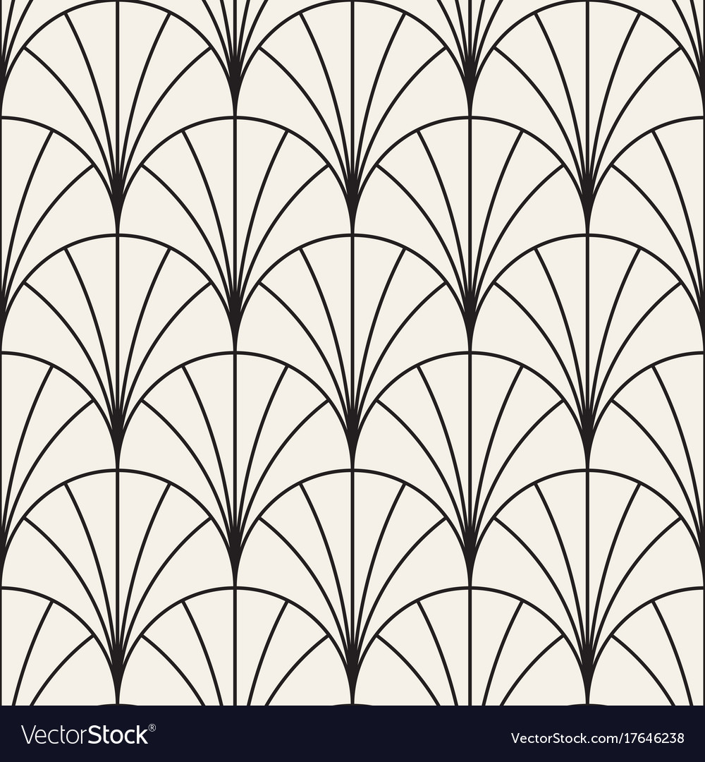Seamless rounded lines pattern abstract