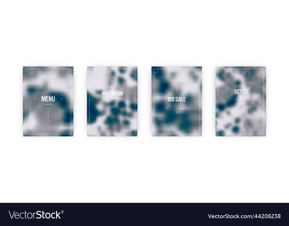 Set of cover templates vector image Set of cover templates
