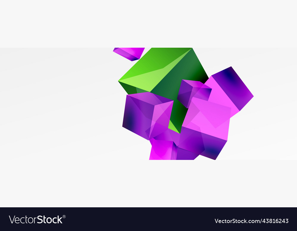 3d cubes abstract background composition vector image 3d cubes abstract background composition