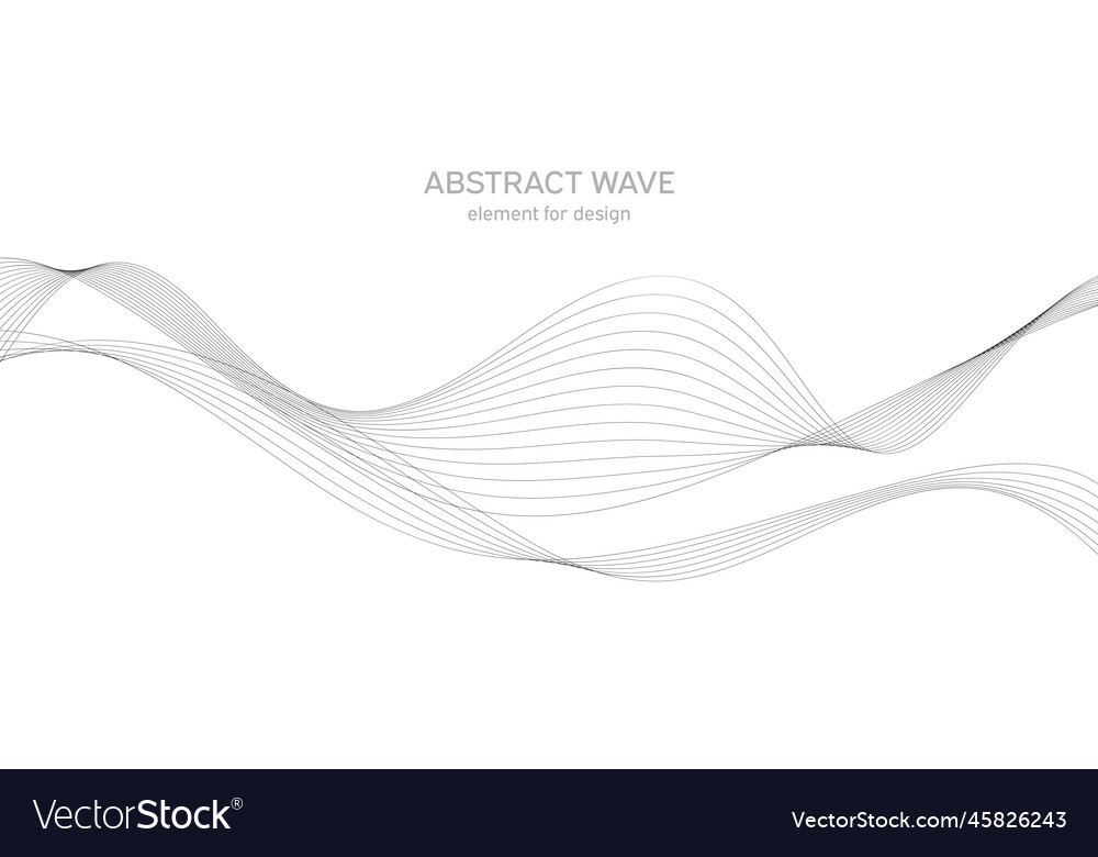 Abstract wave element for design digital vector image Abstract wave element for design digital