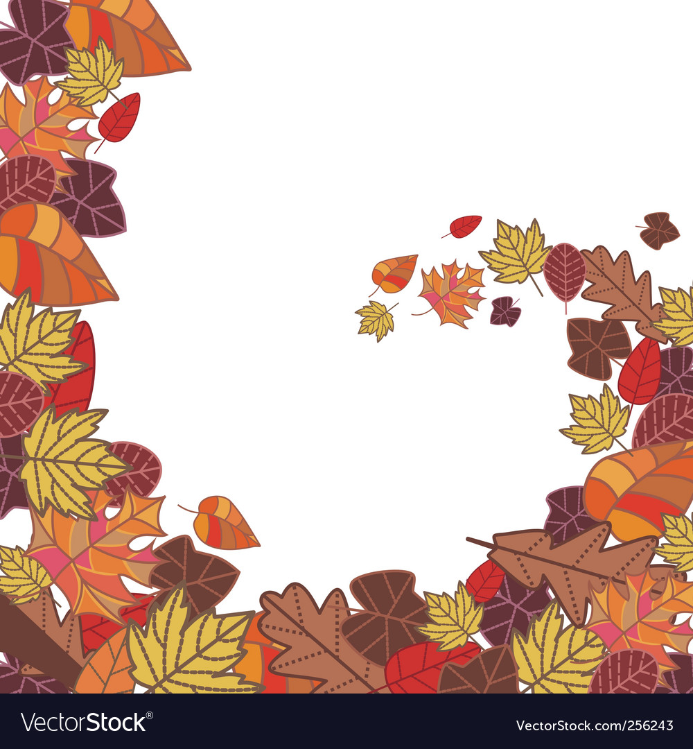 Autumn frame Royalty Free Vector Image - VectorStock