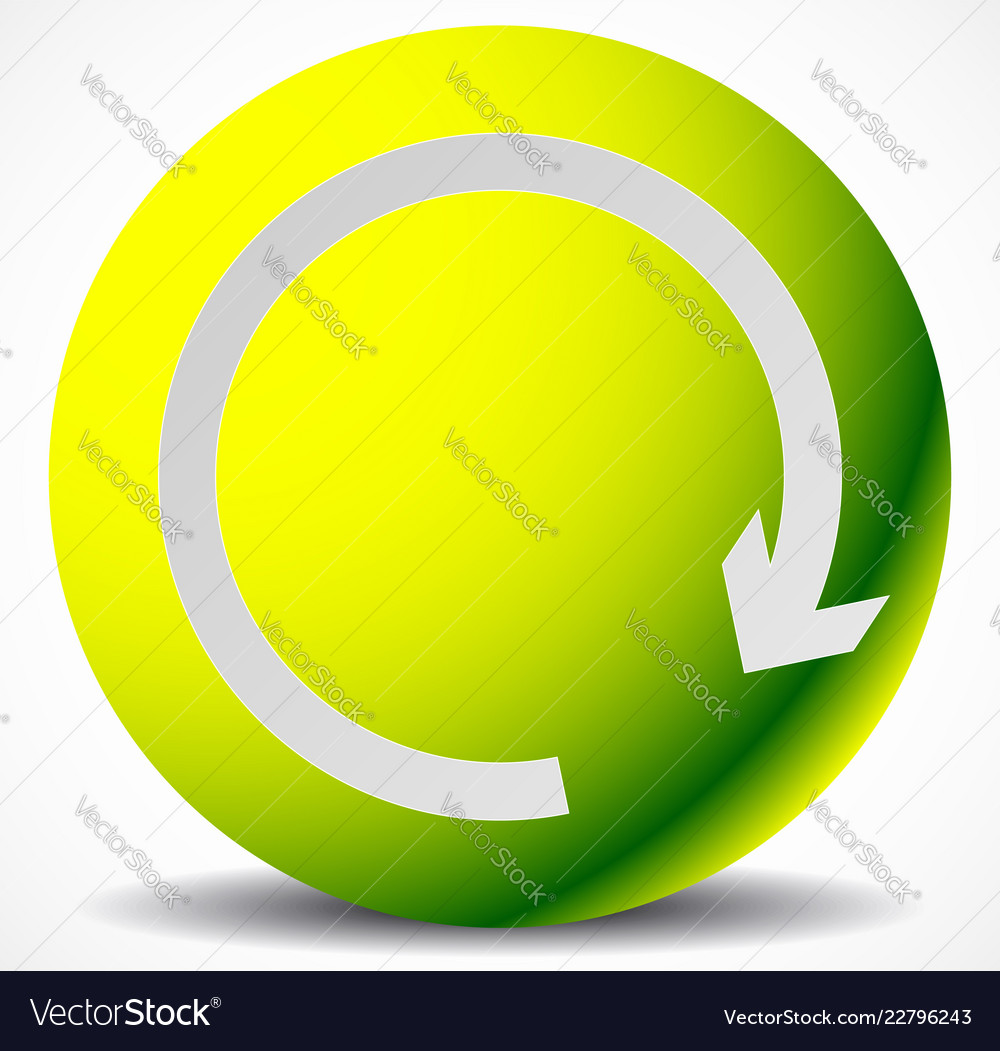 Kreisschlaufe Erfrischungszyklus im Uhrzeigersinn rechts vector image Kreisschlaufe Erfrischungszyklus im Uhrzeigersinn rechts