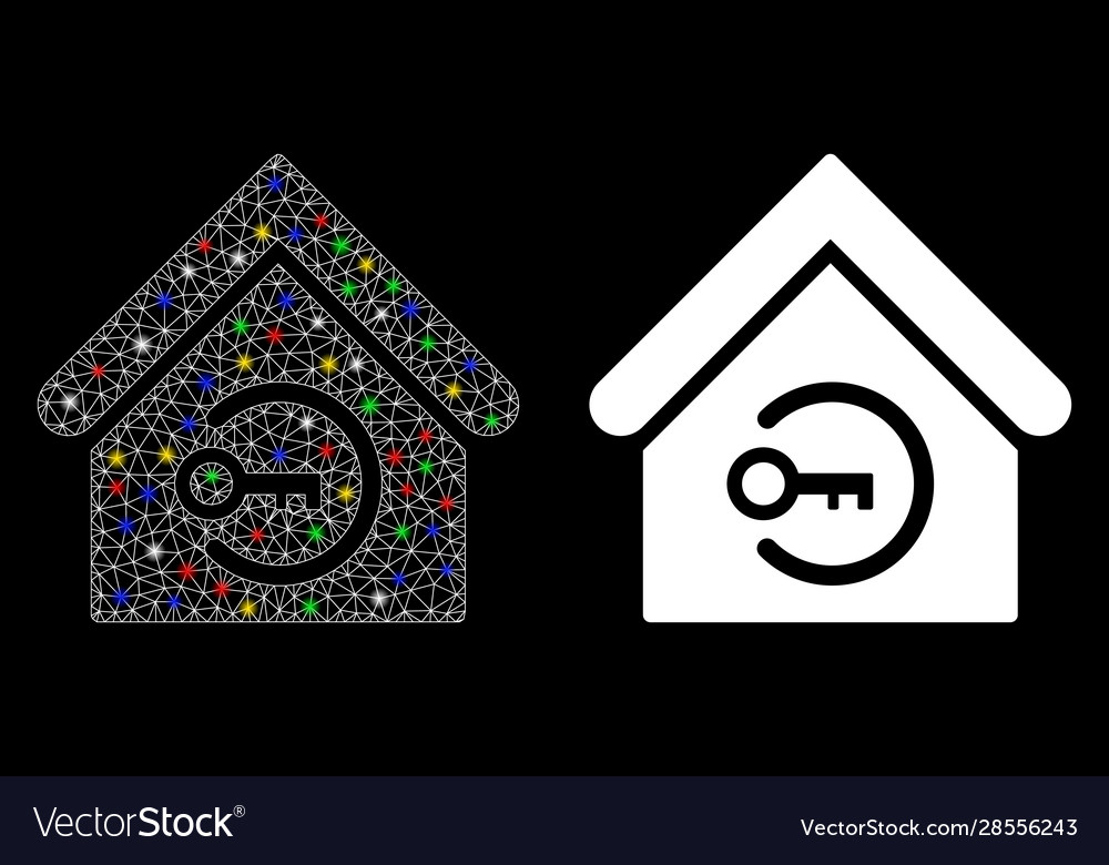 Flare mesh network home login icon with