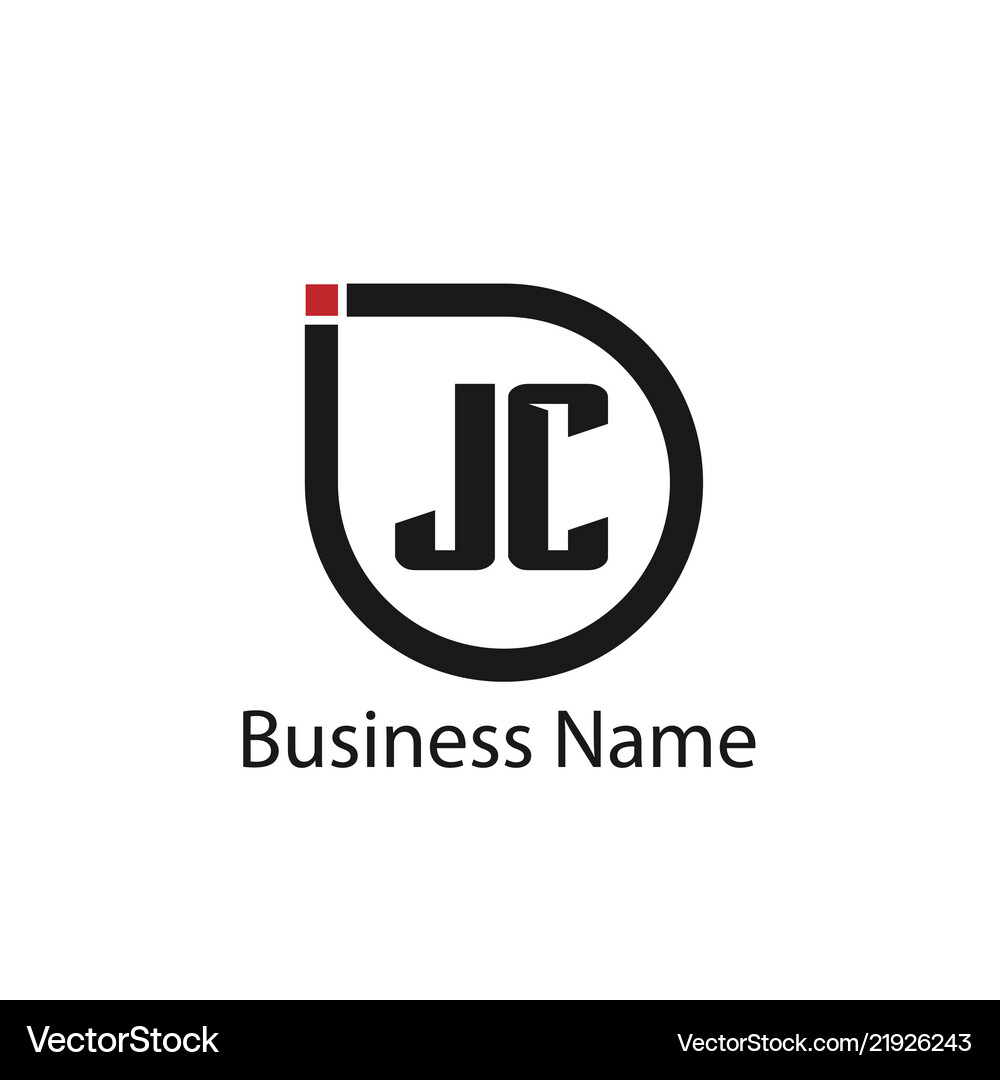 Initial Letter Jc Logo Template Design Royalty Free Vector