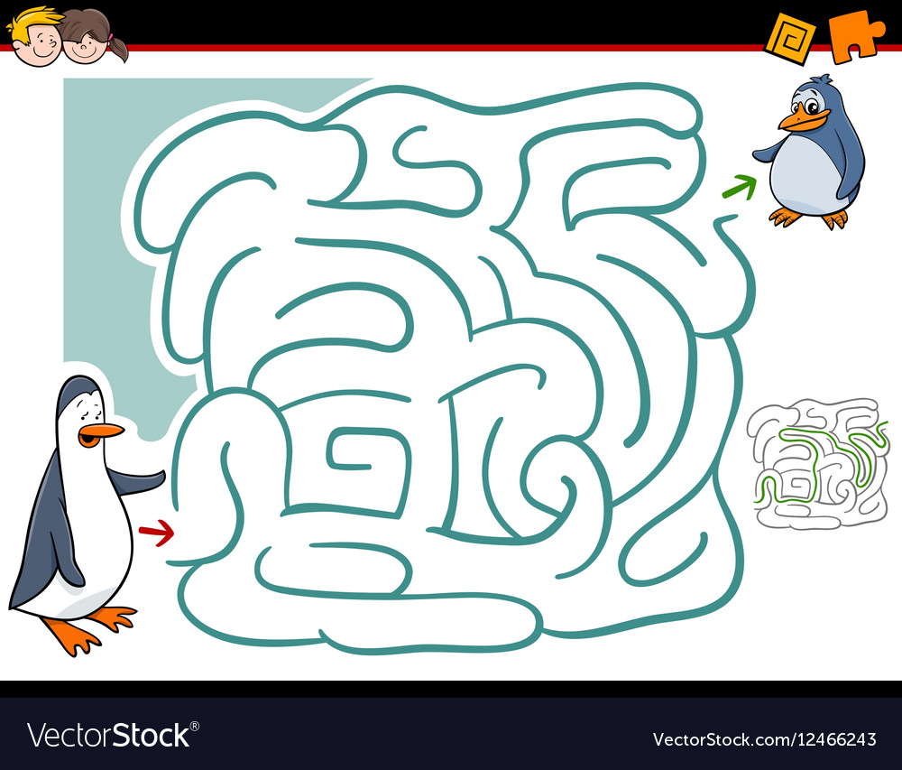 Penguin Maze Printable