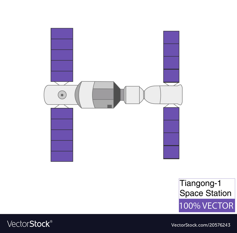 Modell der chinas tiangong-1 Raumstation