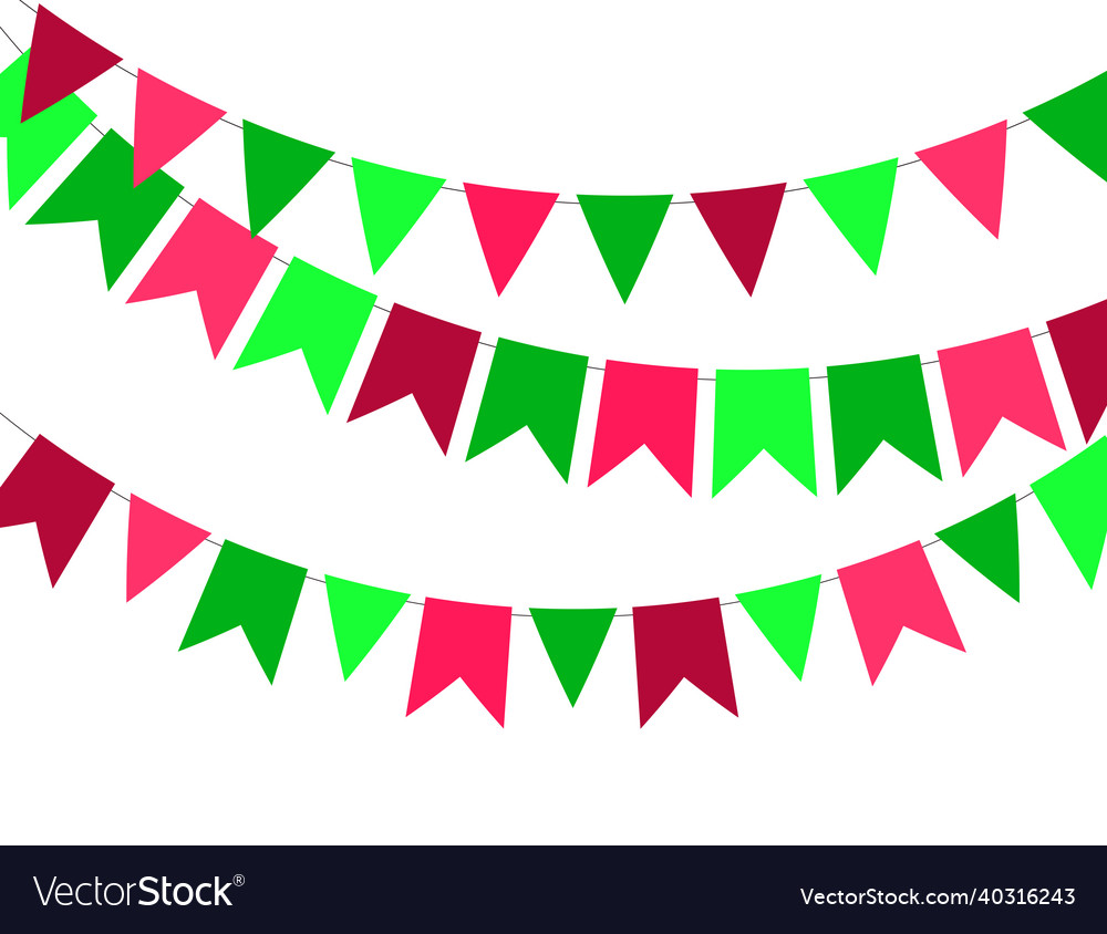 Party background with flags vector image Party background with flags