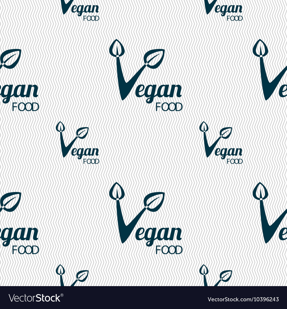 Vegan Lebensmittel Grafik Design Zeichen nahtlose Muster