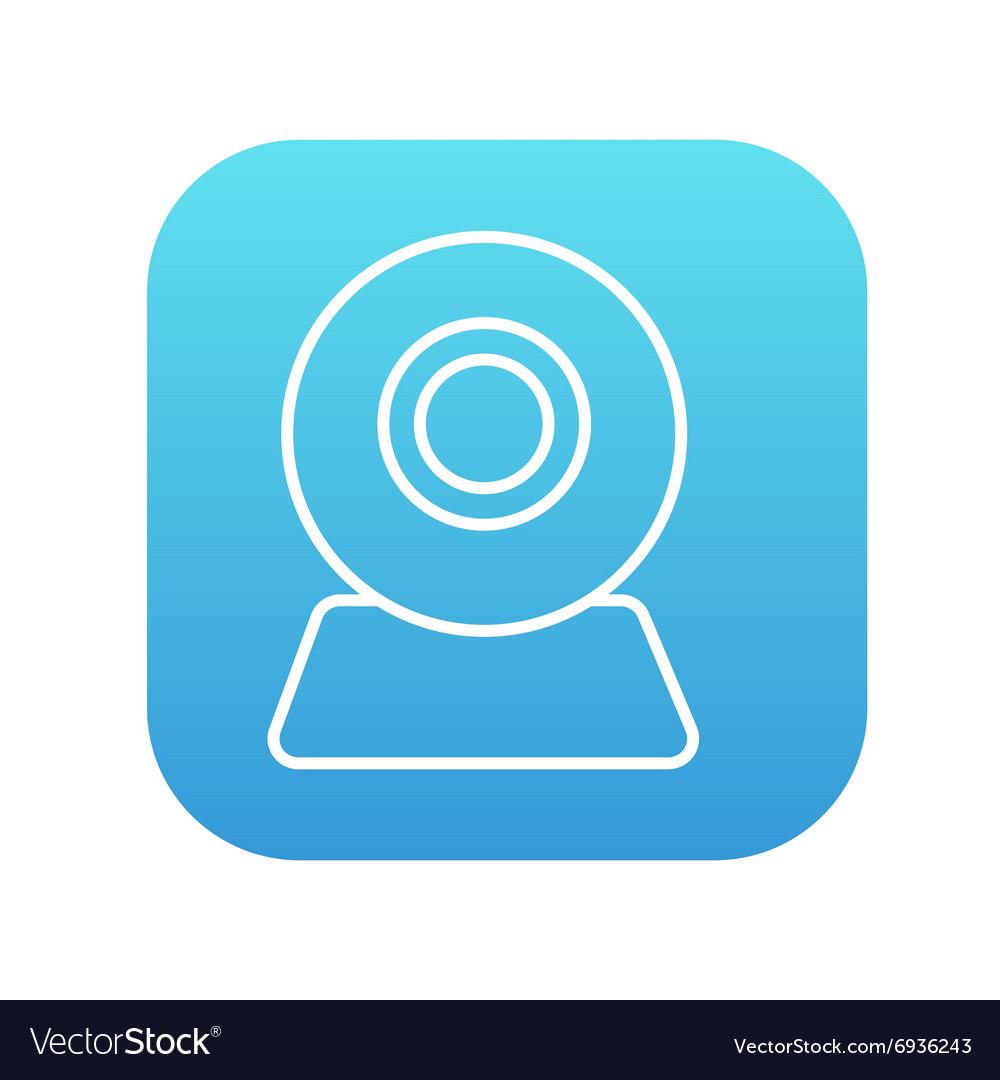 Web camera line icon