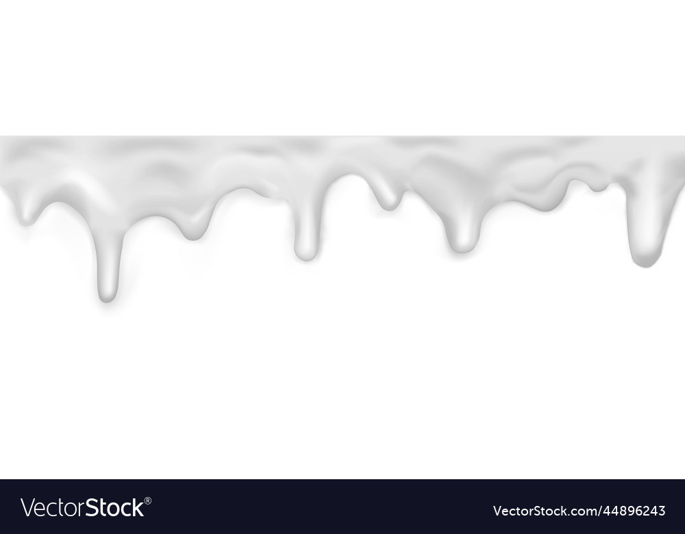 White dripping caramel pattern on