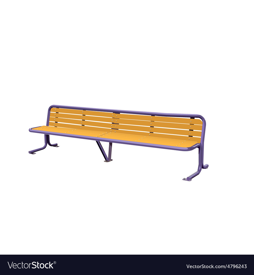 Wooden detailed bench