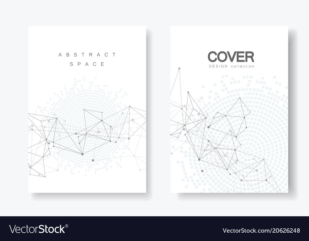 Abstract background with connected lines and dots vector image Abstract background with connected lines and dots
