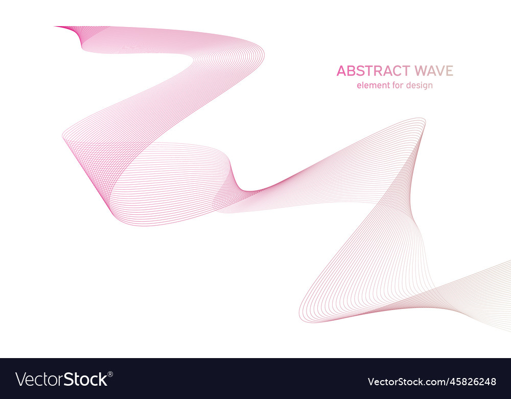 Abstract colorful wave element for design vector image Abstract colorful wave element for design