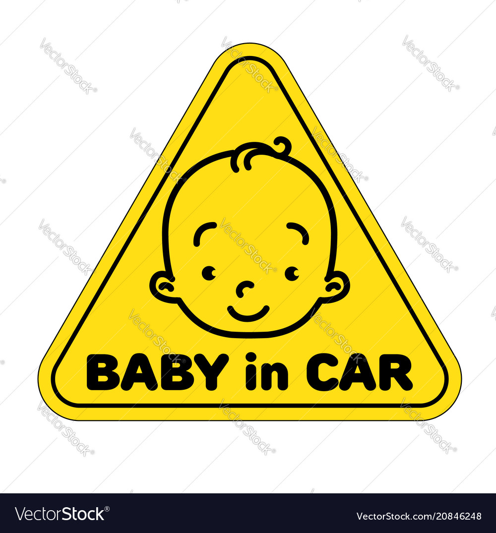 Baby in car sticker