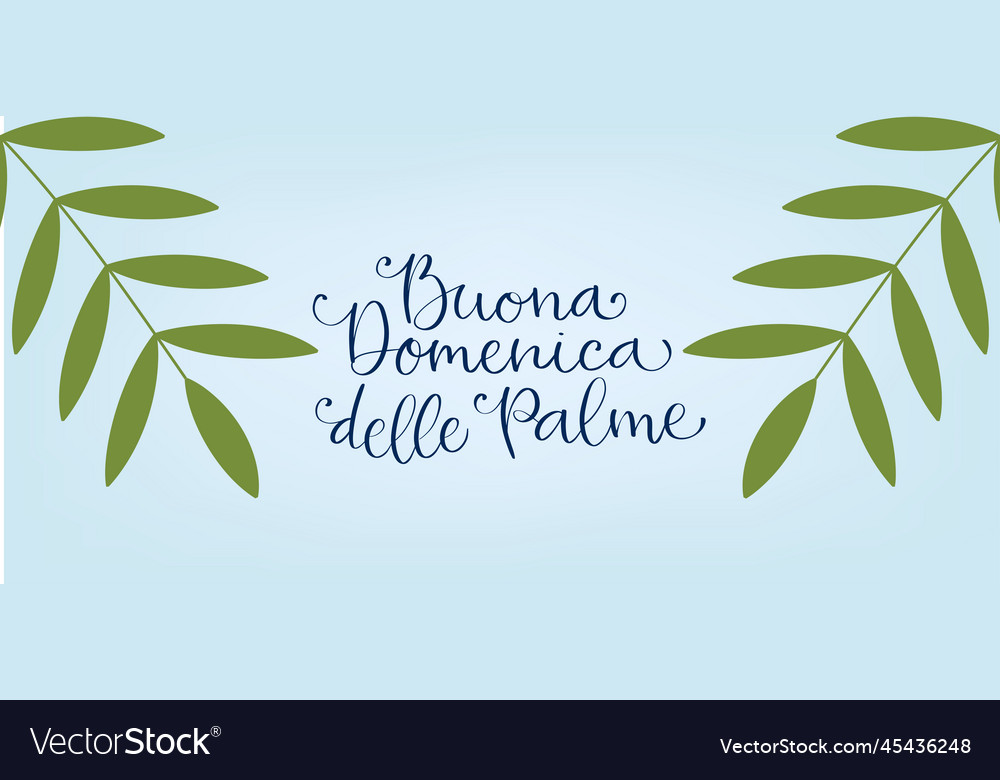 Buona domenica delle palme translation from