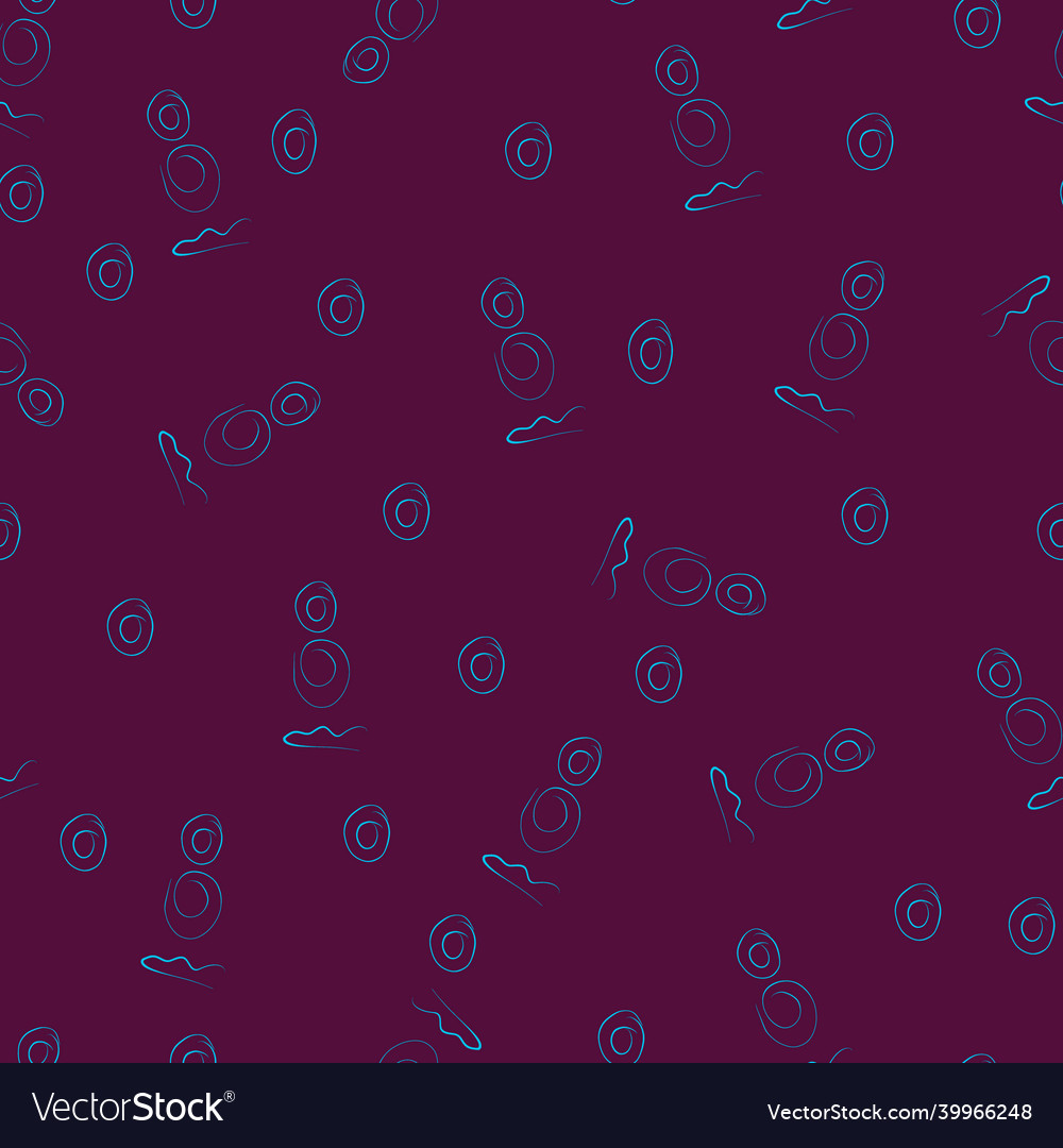 Circles and wave abstraction pattern line style vector image Circles and wave abstraction pattern line style