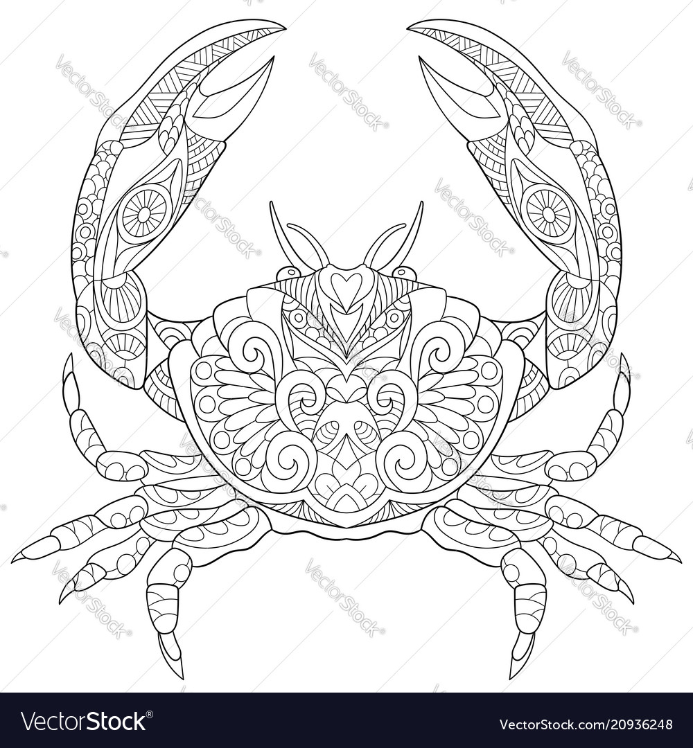 Crab Coloring Page