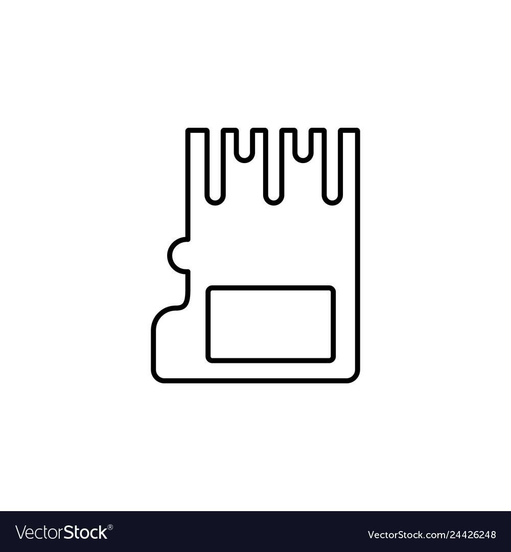 Floppy disk or save outline icon for apps