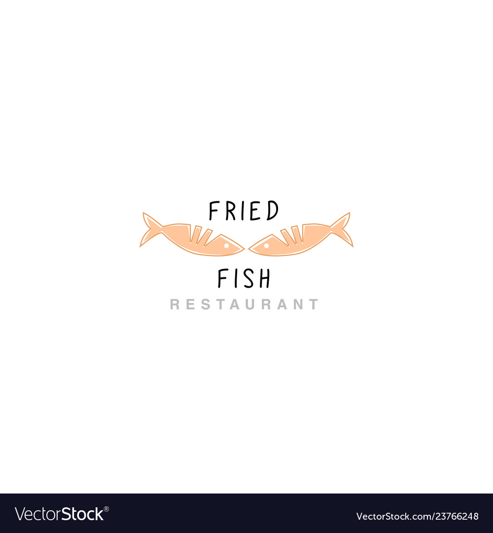 Logo fried fish restaurant