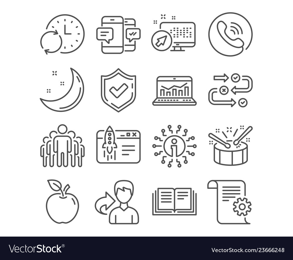 Technical documentation update time and group vector image Technical documentation update time and group