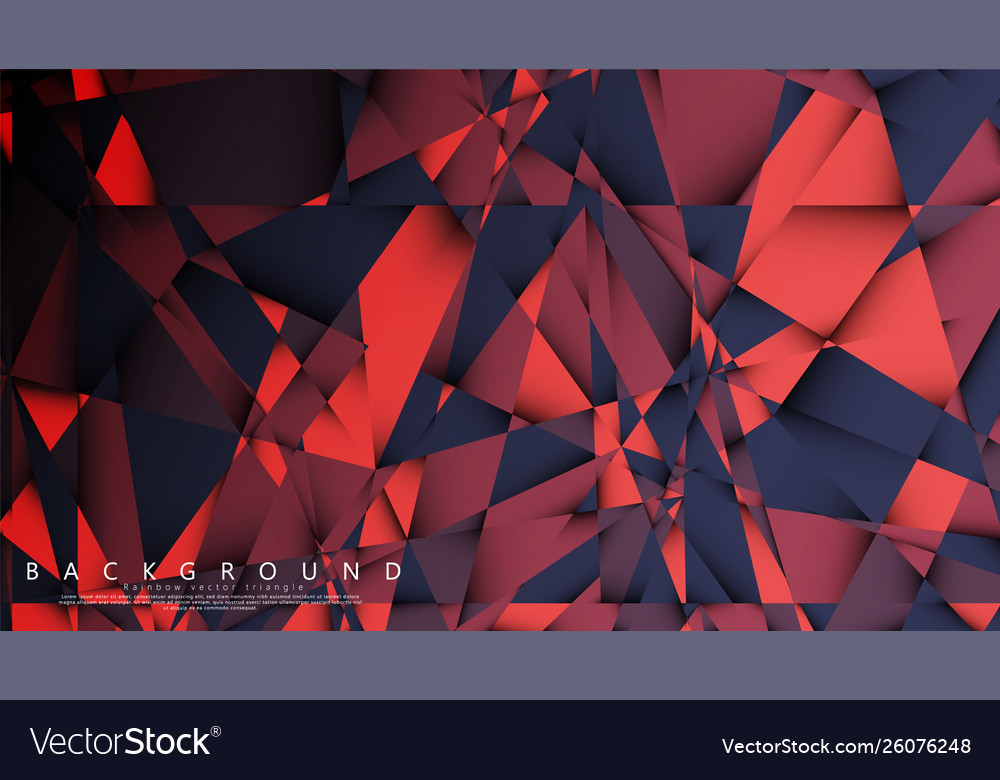 Triangle background with a combination dark vector image Triangle background with a combination dark