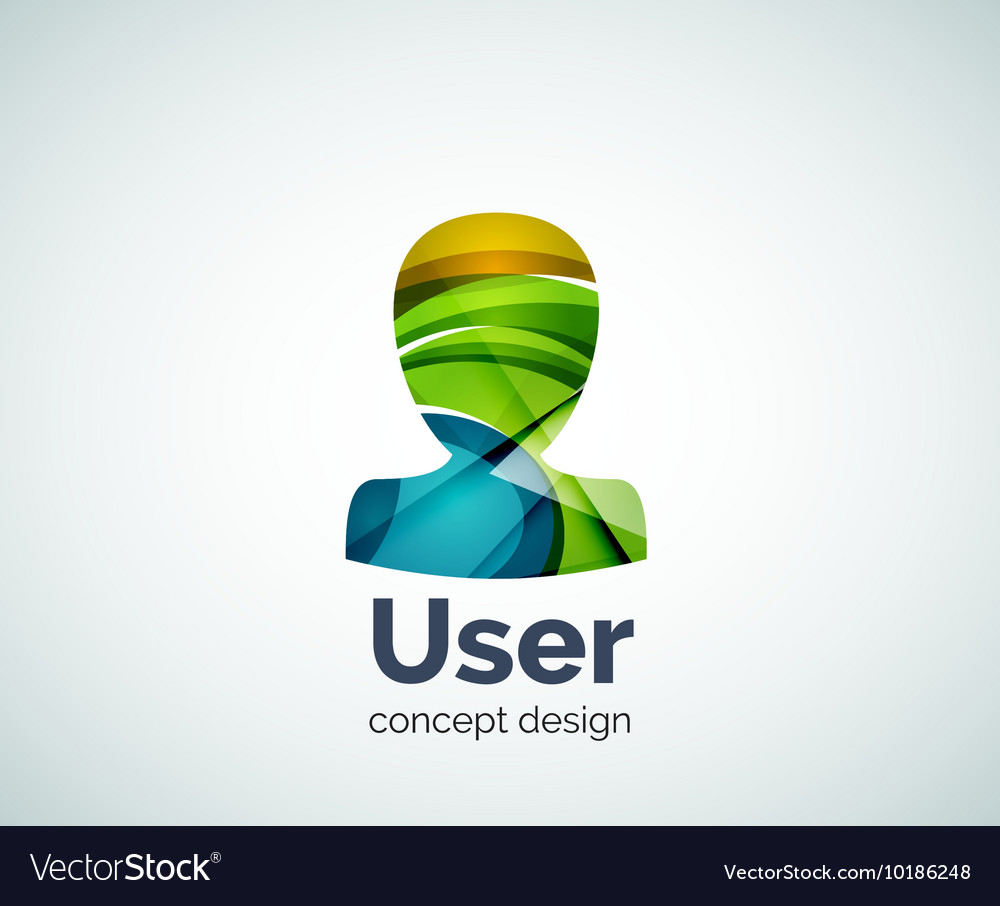 User avatar logo template