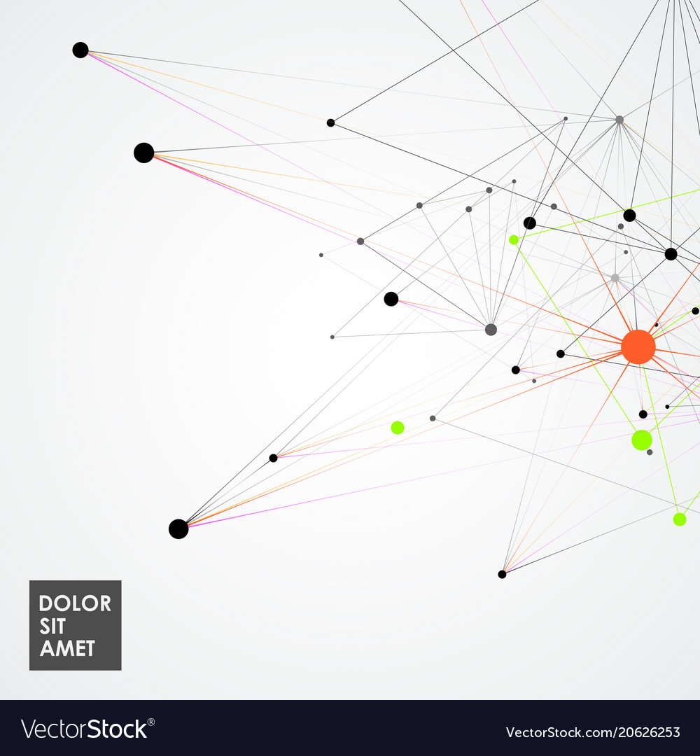 Abstract molecular network pattern