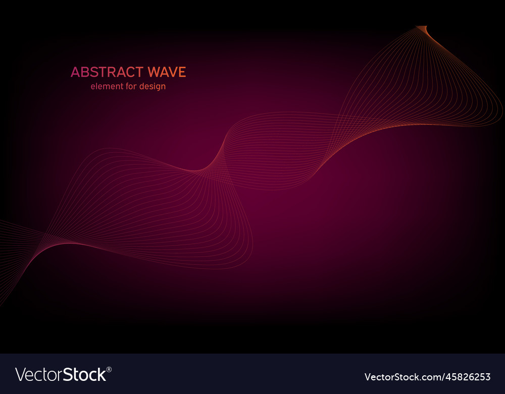 Abstract wave element for design digital vector image Abstract wave element for design digital