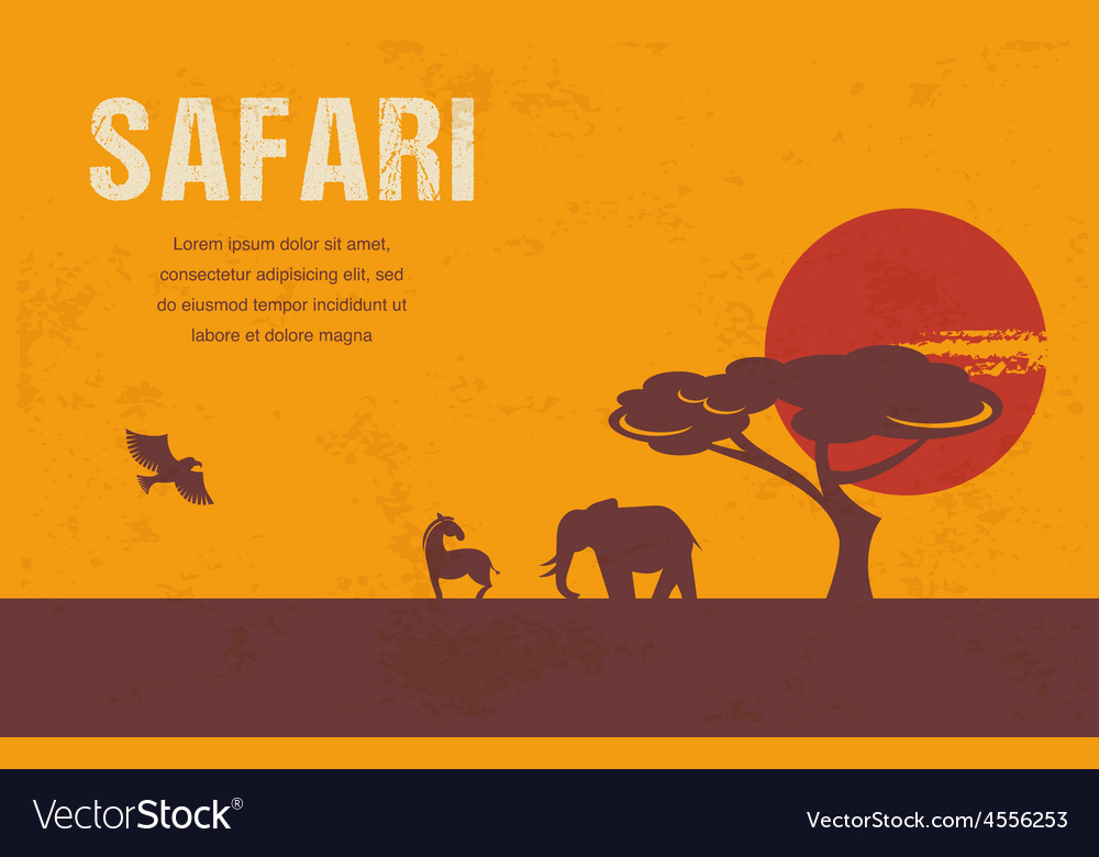 Africa - infographics and background Royalty Free Vector