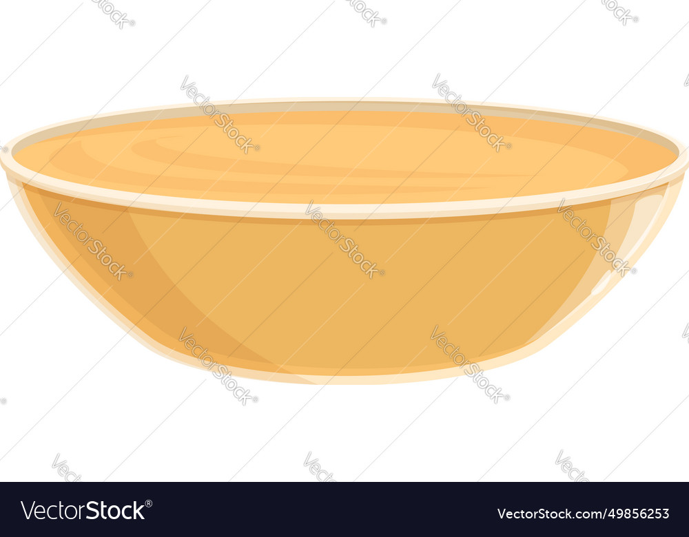 Bowl food tahini icon cartoon cream paste Vector Image