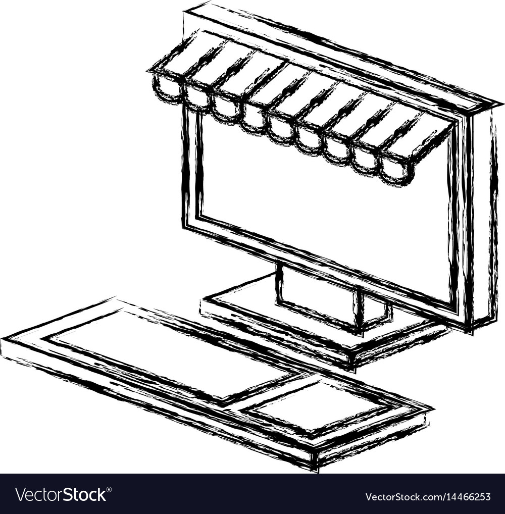 Computer desktop with parasol icon