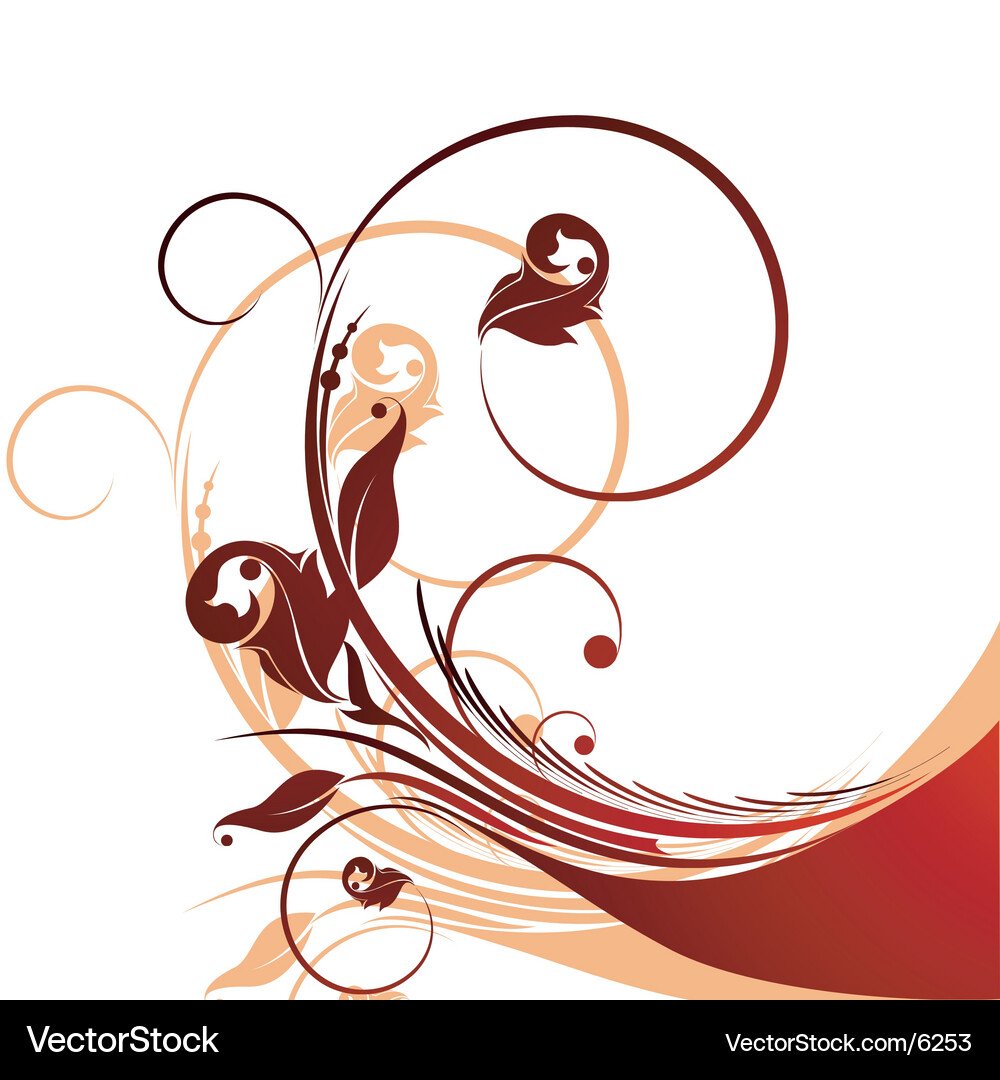 Floral image Royalty Free Vector Image - VectorStock