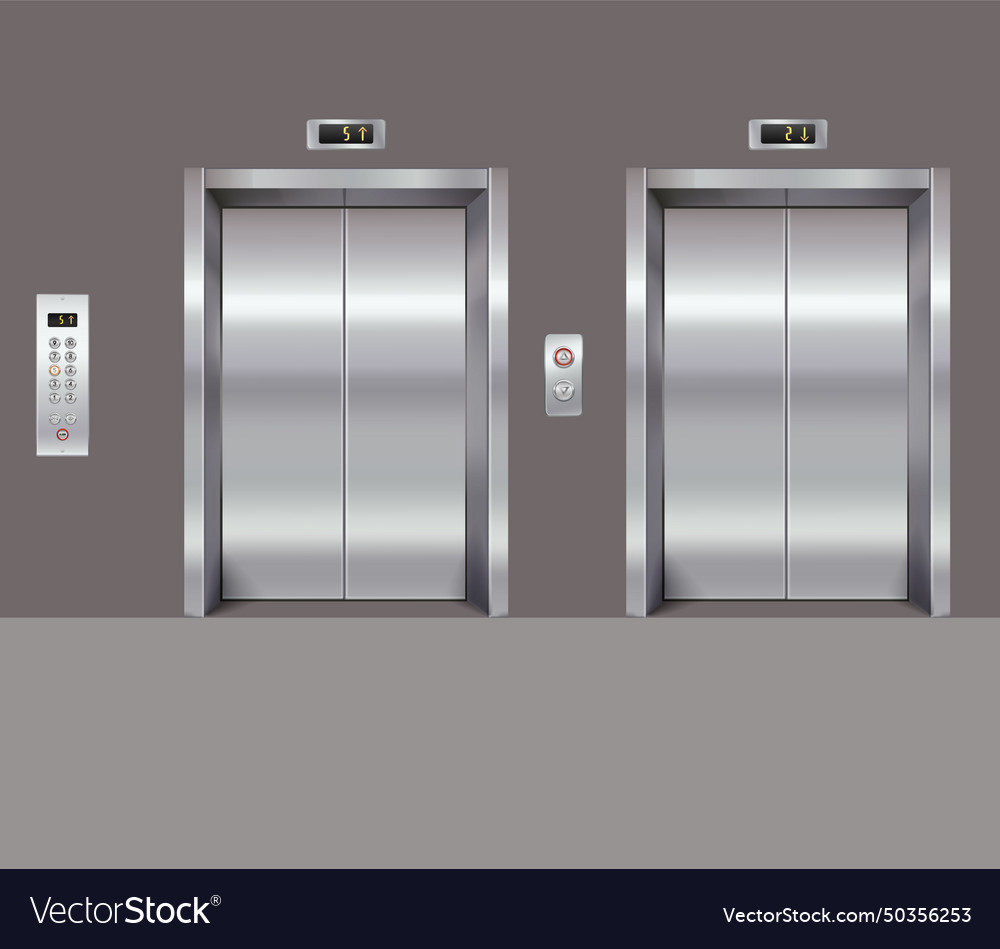 Left set with close door button panel