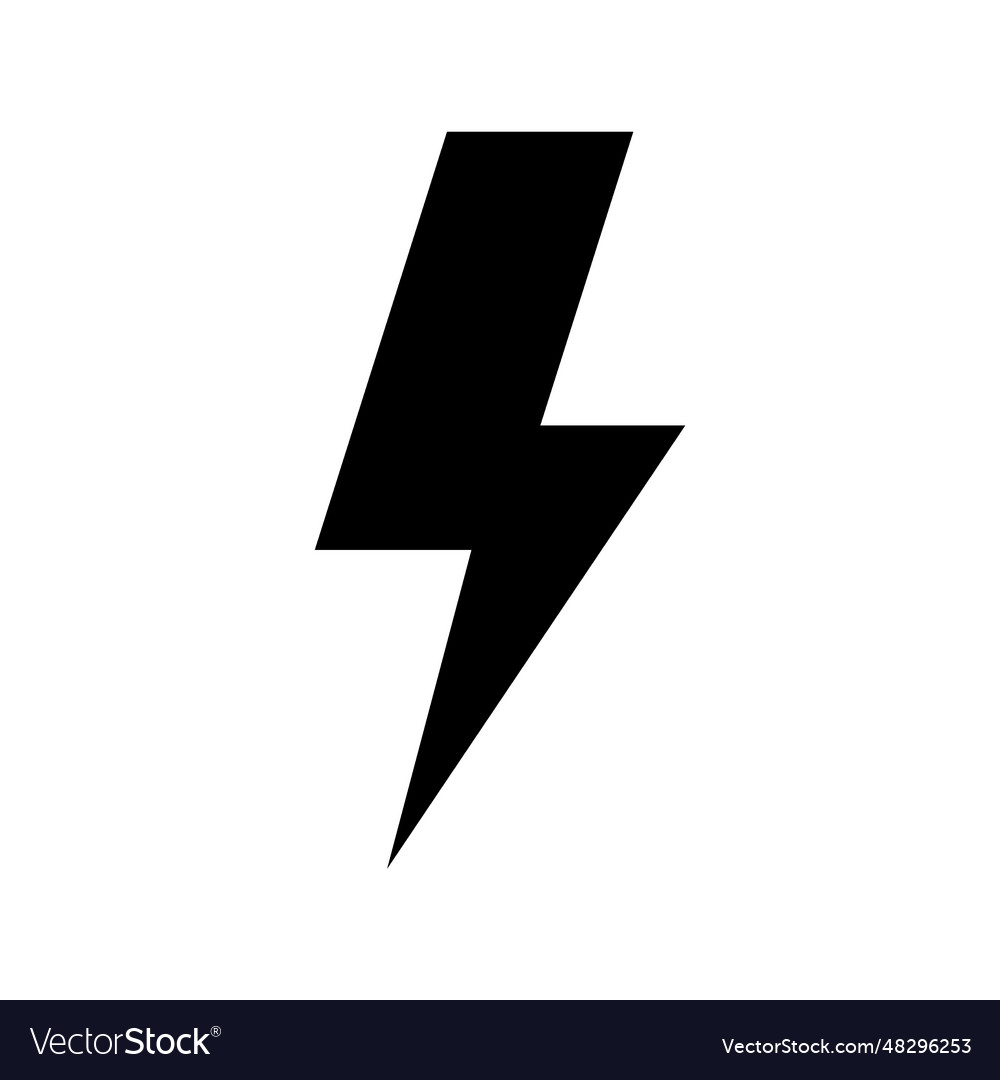 Lightning bolt icon Royalty Free Vector Image - VectorStock