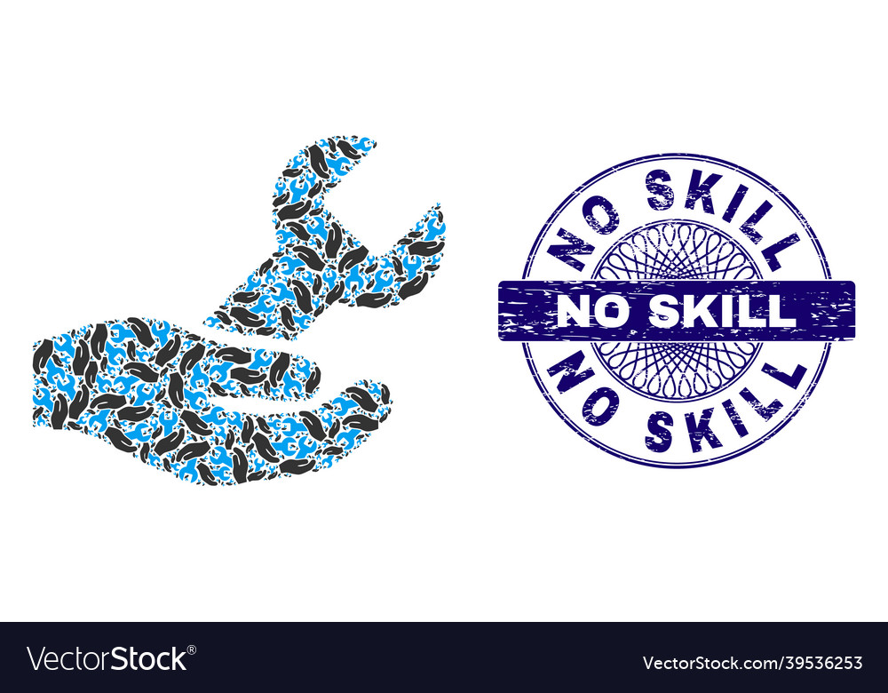 Repair service recursion mosaic vector image Repair service recursion mosaic