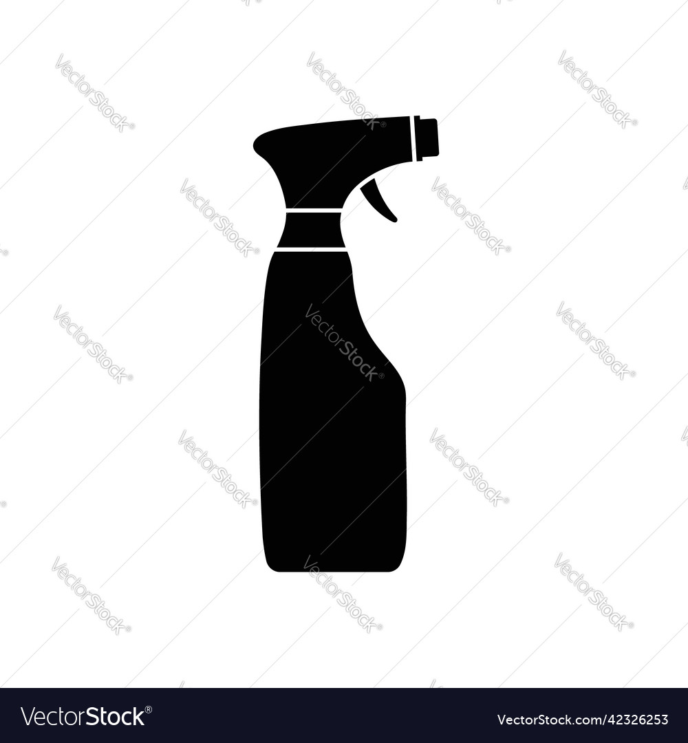 Spray bottle bottle icon silhouette Royalty Free Vector