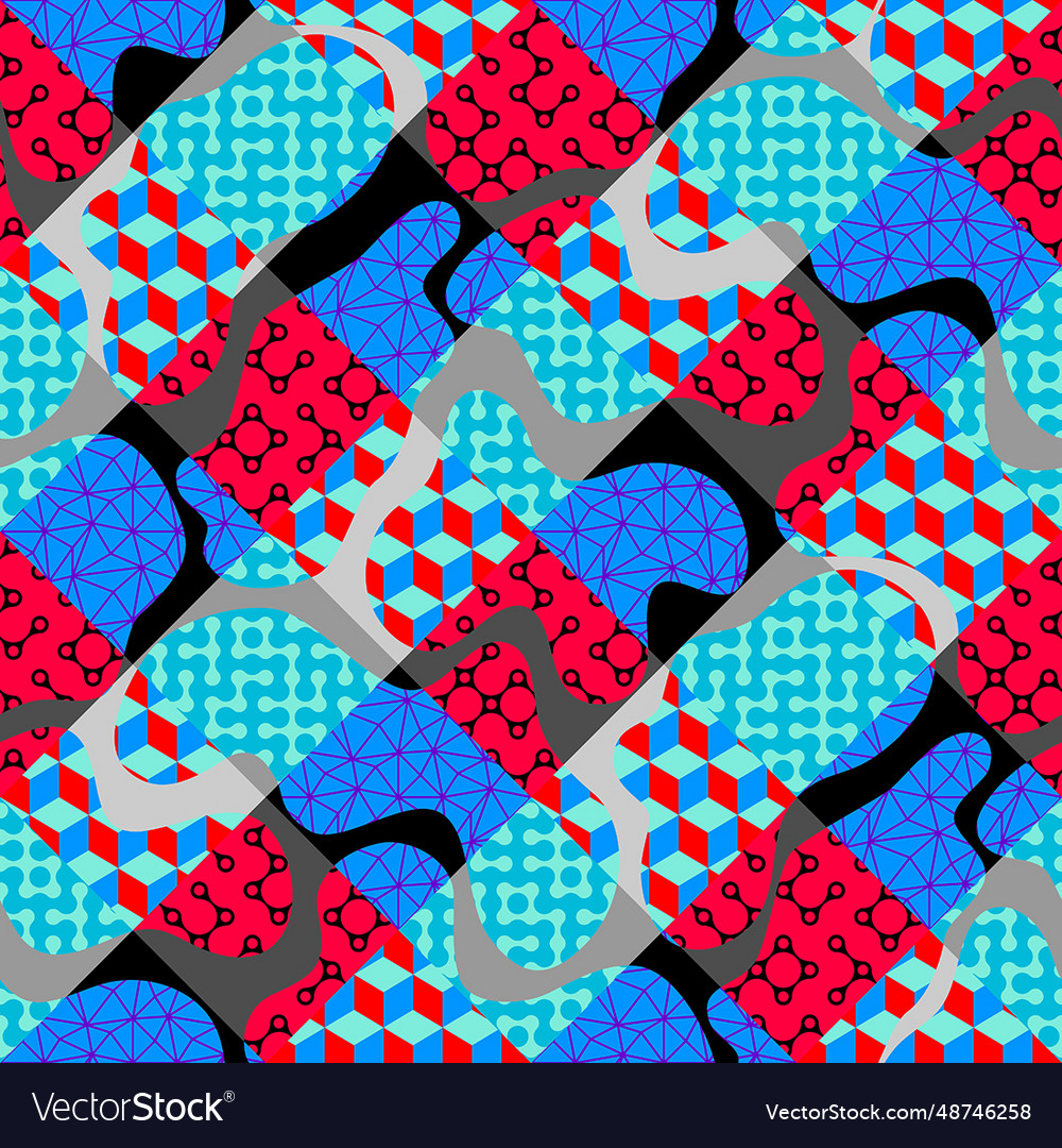 Abstract geometric pop srt style pattern