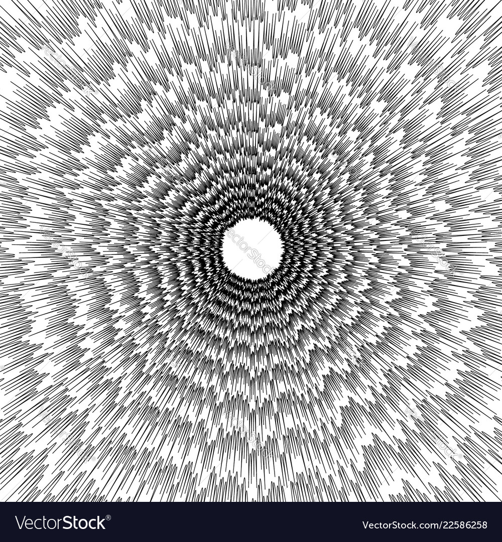 Concentric circular pattern random burst vector image Concentric circular pattern random burst