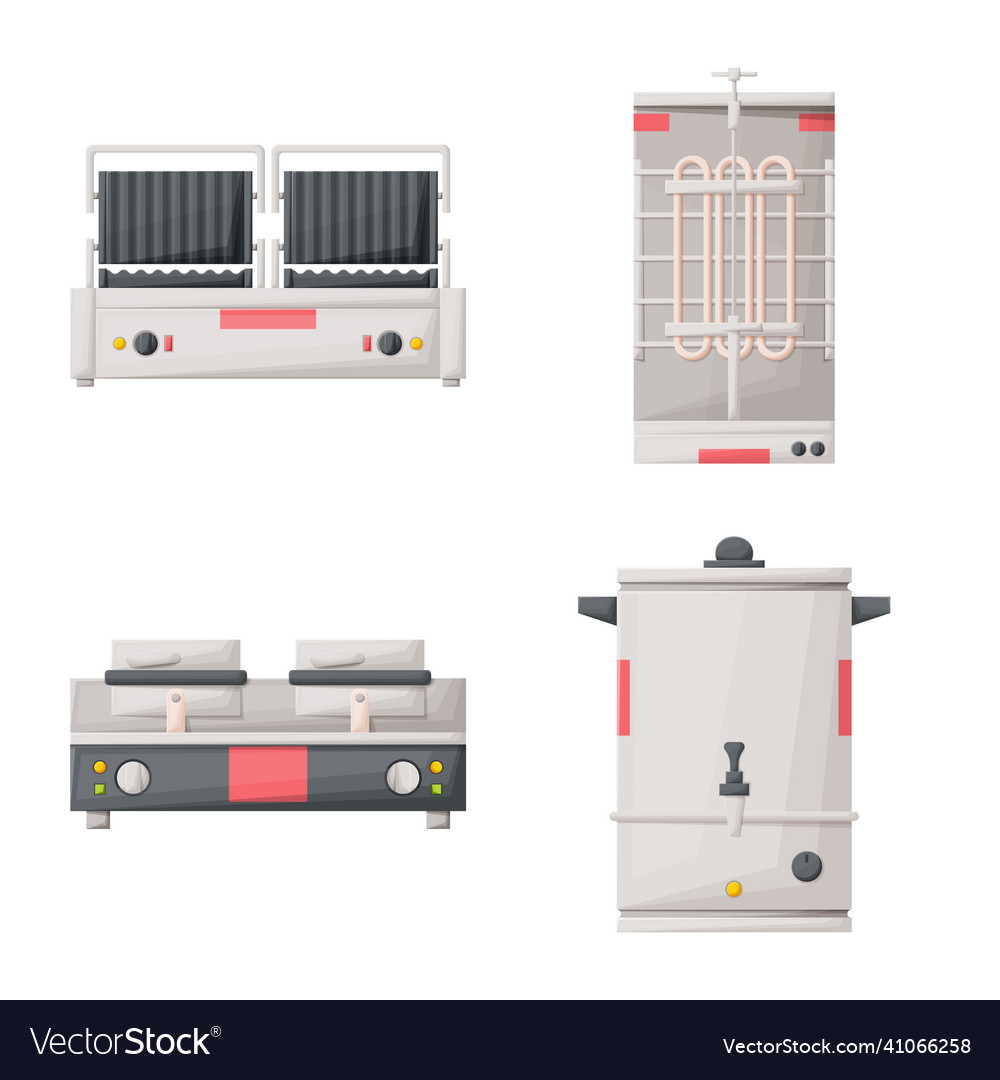 Design of kitchen and industrial logo set