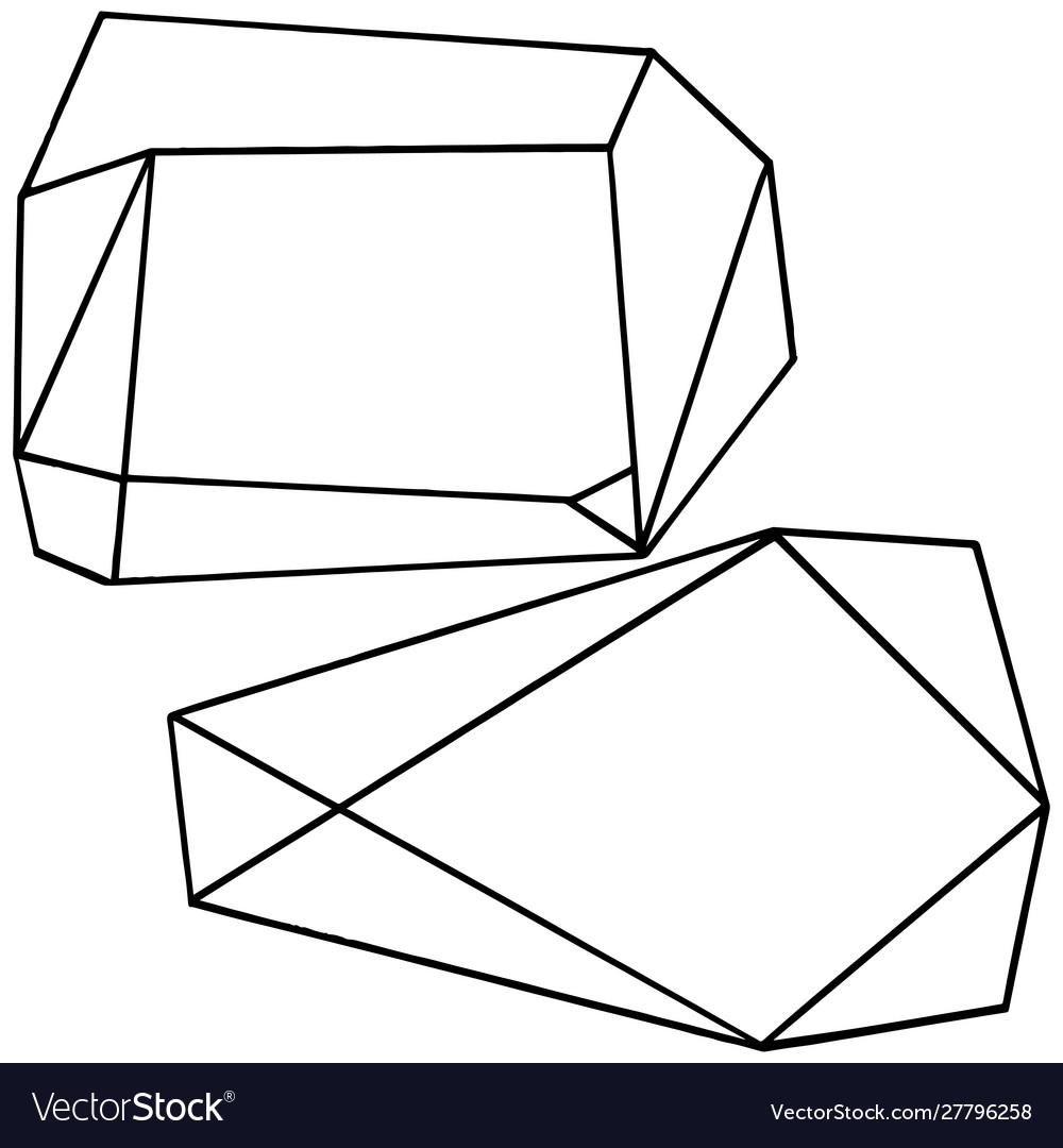 Geometric form isolated Royalty Free Vector Image