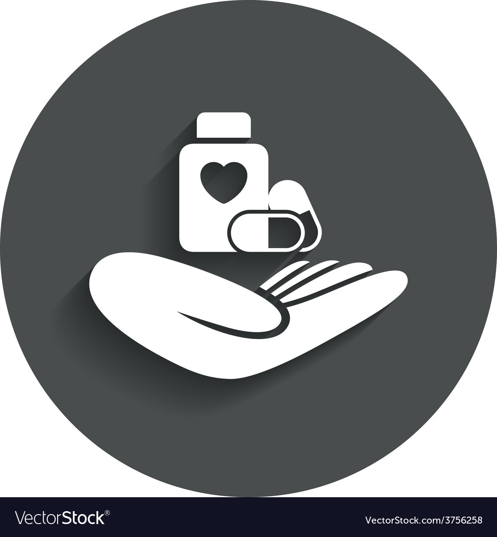 Medizinischer Icon - Pillen und Schutz